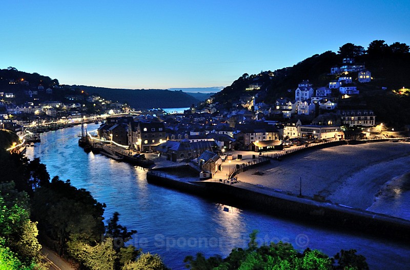 Night view of Looe, - Looe