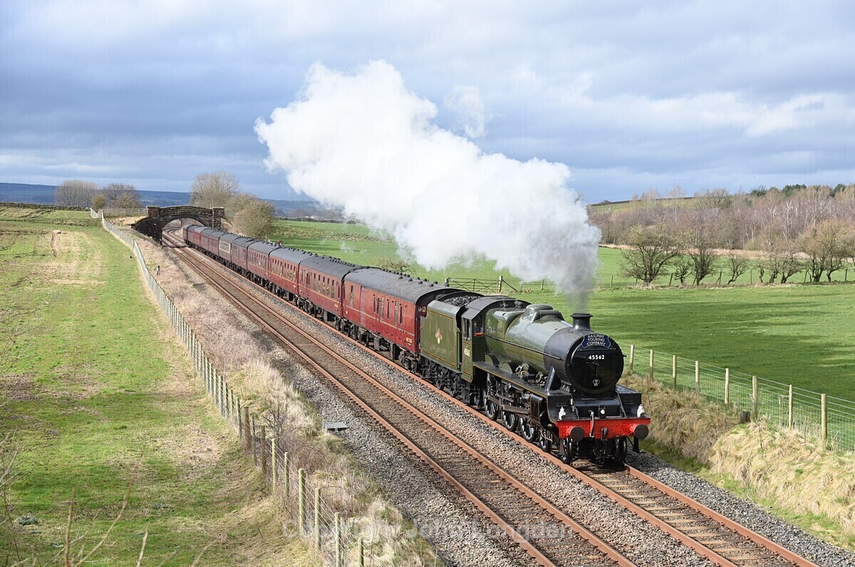JL - 14.3.20 LMS Jub 45562 'Alberta' (45699 Galatea) Greenlands Farm - Greenlands Farm