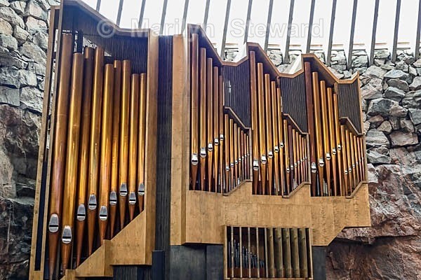 Helsinki-'Rock' Church organ - Scandinavia and The Baltics