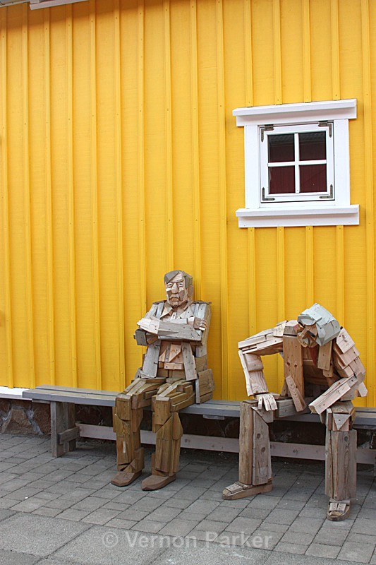 Siglu. Wood Sculptures - Iceland