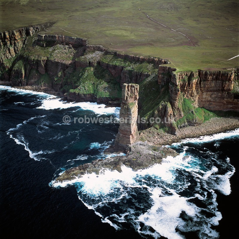 aerial pictures of Scotland Orkney Islands Old man of Hoy