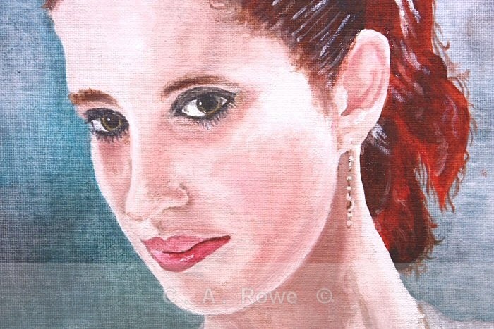 Detail from 'The Lady in White' - Detail
