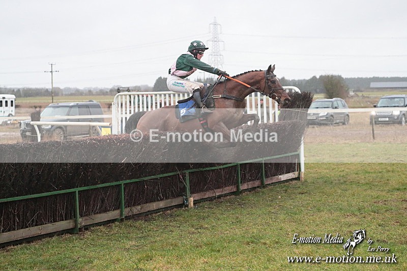 PtP 260125 755 - Cocklebarrow Point-to-Point racing with the Heythrop Hunt 26/01/25