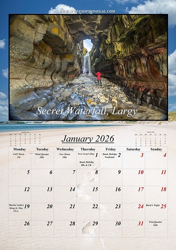 4 January 2026 - 2026 Scenes of Donegal Calendar