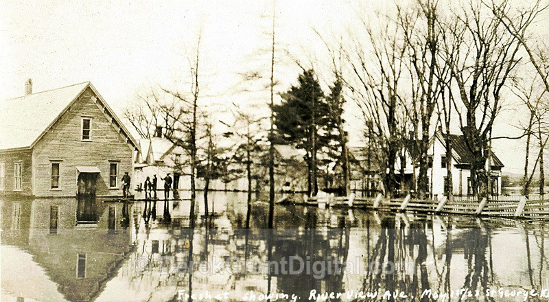 Riverview ave. St. George, NB Great Spring Flood of 1923 - Historic New Brunswick