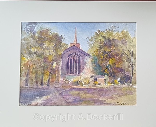 Wilburton Church - Watercolours