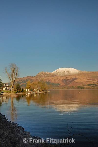 Culag, Loch Lomond with the distinctive peak of Ben More - Scottish scenics
