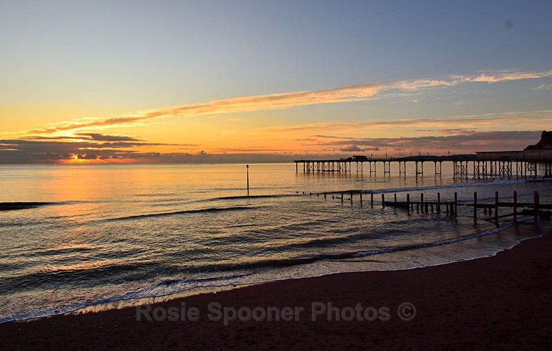 TS96 - Winter sunrise at Teignmouth - Greetings Cards Teignmouth and Shaldon