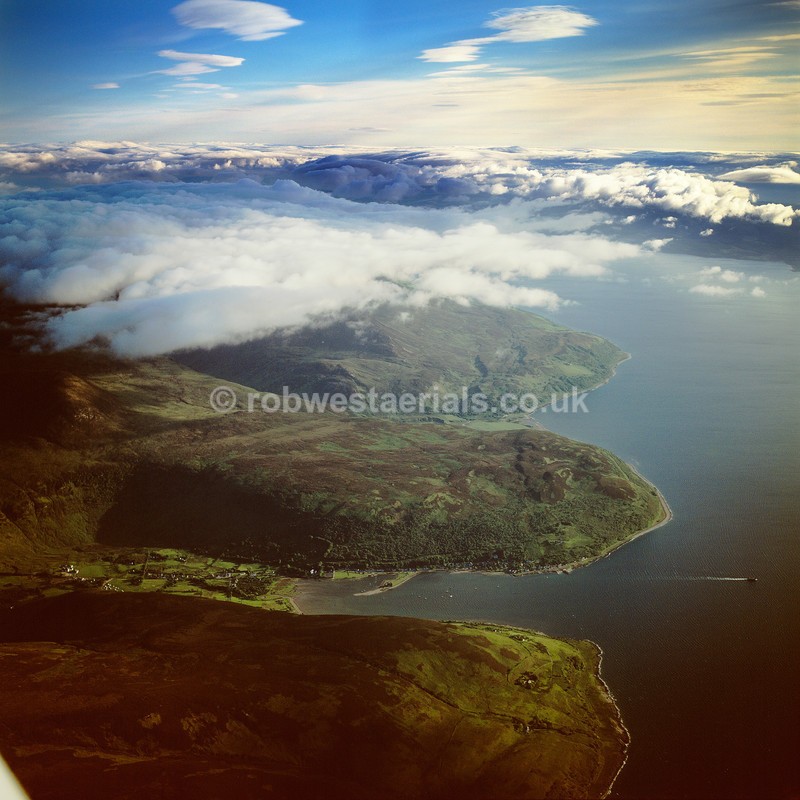 aerial pictures of Scotland west coast Islands of Arran