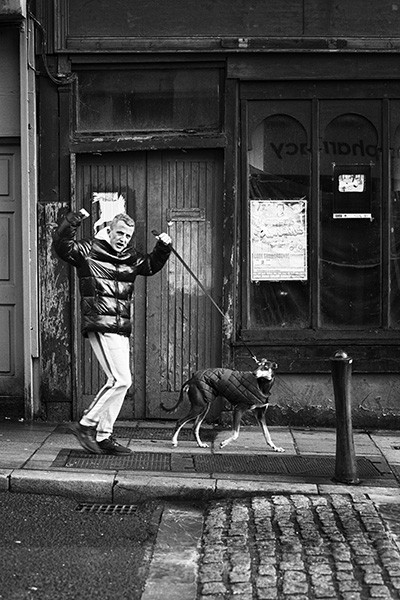 Boy & Whippet - Street Photography