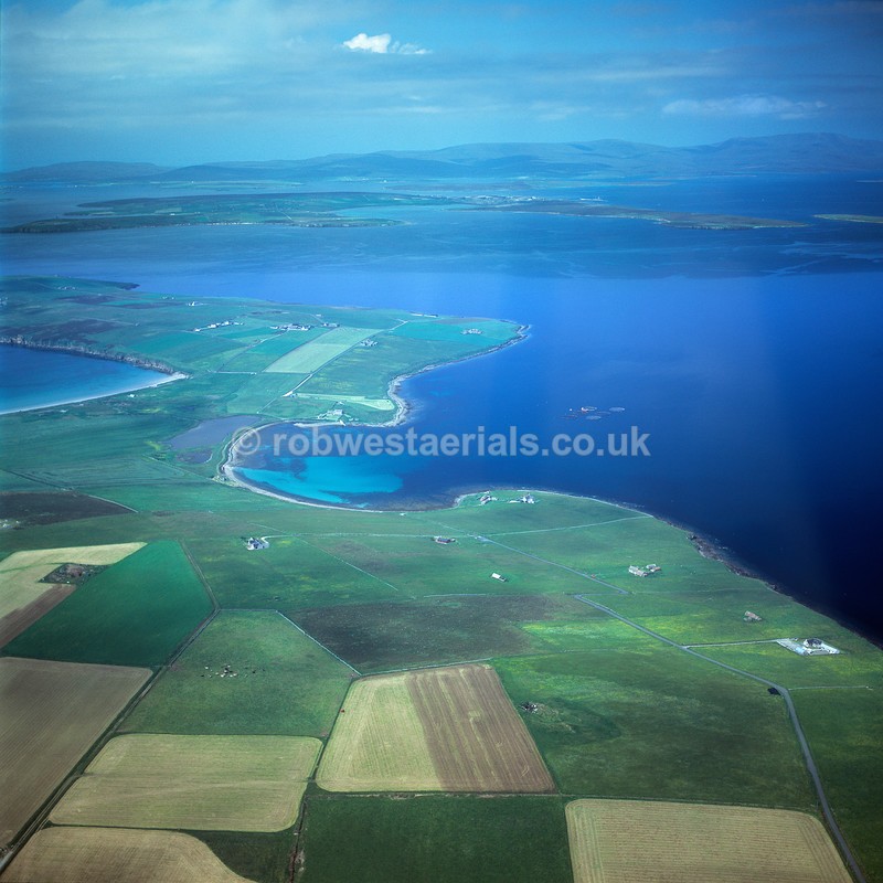aerial pictures of Scotland Orkney Islands at Ronaldsay