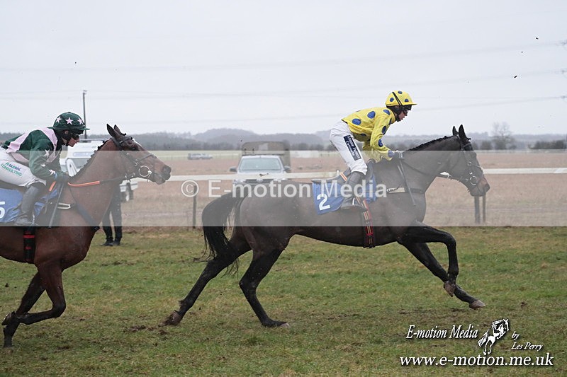 PtP 260125 738 - Cocklebarrow Point-to-Point racing with the Heythrop Hunt 26/01/25