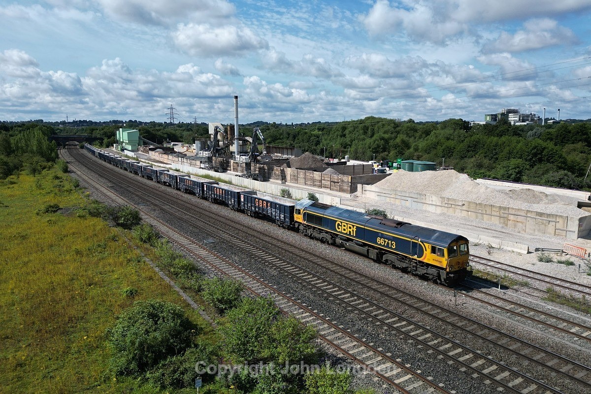 JL - 21.7.23 66713 6G34 Hindlow - Banbury, Banbury - Chiltern Routes (north to south)