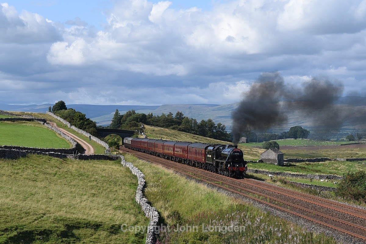 JL - 8.8.23 LMS 'Black 5' 44932 1Z54 Carlisle - Lancaster, Greengates - Greengates