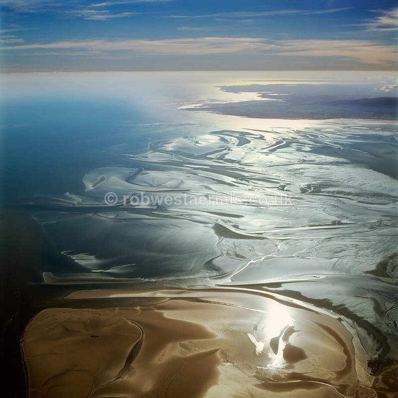 aerial pictures of Scotland west coast coastline at the Solway