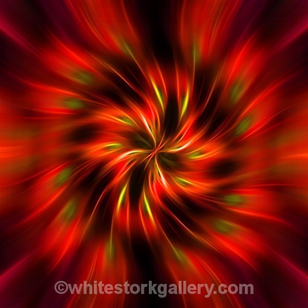 Feathers in Red - Digital Art