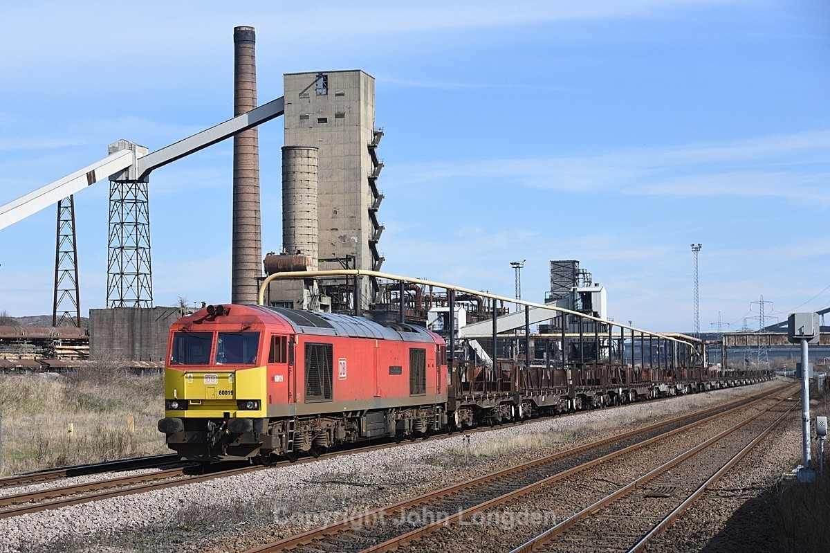 JL - 20.3.21 60019 6D05 Lackenby - Scunthorpe, South Bank - Teesside (west to east)