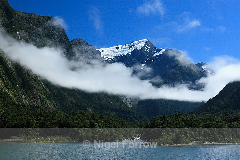 Mills Peak & Harrison River from Harrison Cove - New Zealand