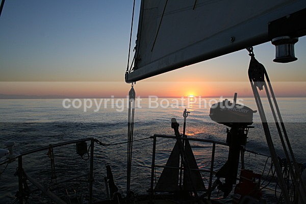 060927 Sunrise in the Med - ATLANTIC CROSSING 2006