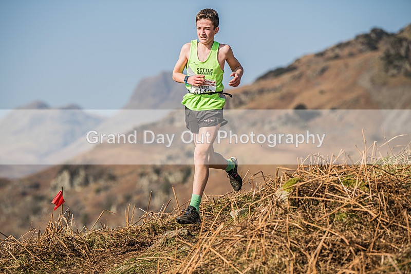 Elterwater-337 - Kendal Winter League Elterwater Under 15/17 Fell Races Sunday 9th March 2025