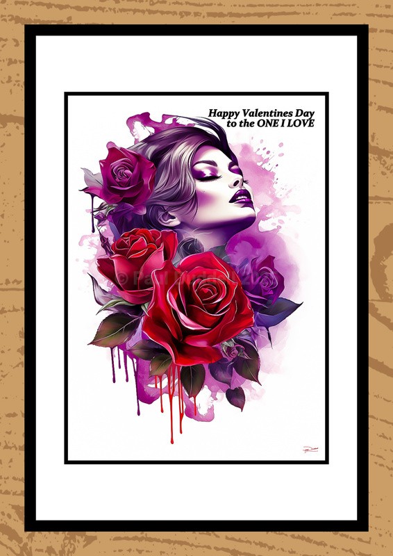 St Valentine's Day Watercolour Paintings - Timeless Romance by Artist Paul Duddell