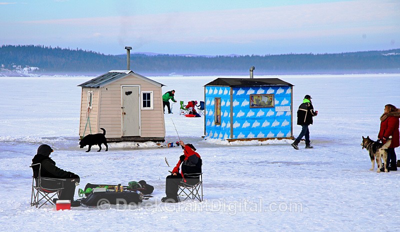 Renforth Ice Shacks Rothesay New Brunswick Canada
