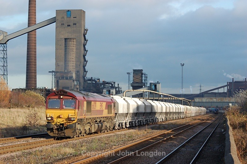 23.11.09 - 66039 6M46 Redcar - Hardendale, South Bank - Teesside (west to east)