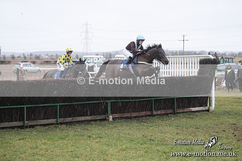 PtP 260125 724 - Cocklebarrow Point-to-Point racing with the Heythrop Hunt 26/01/25