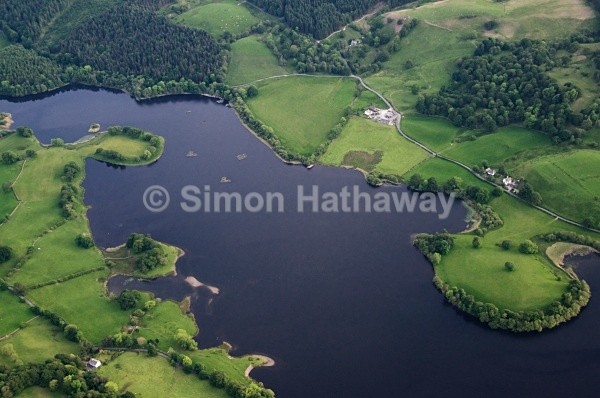 Esthwaite Water - Ees Wyke - English Lake District from Hot Air Balloon