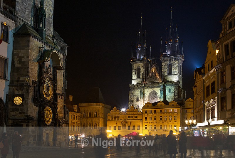 Old Town Square, Prague at night - Prague, Czech Republic