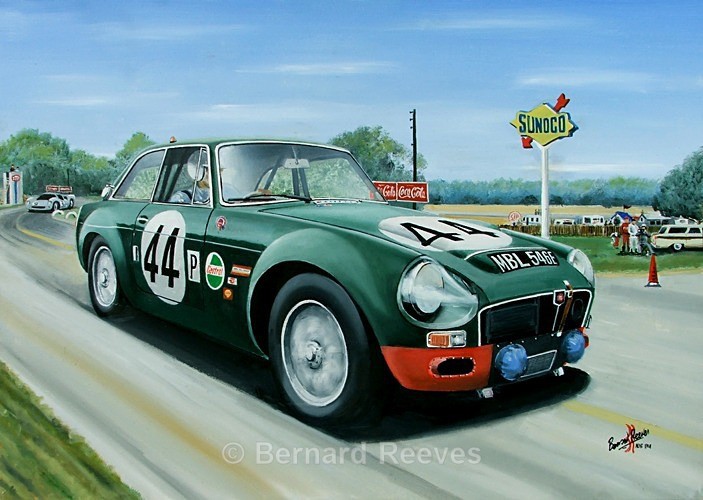 MGC - Paddy Hopkirk at Sebring 1968 - Classic cars