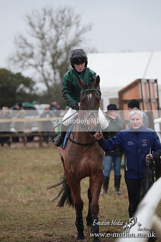 PtP 260125 148 - Cocklebarrow Point-to-Point racing with the Heythrop Hunt 26/01/25