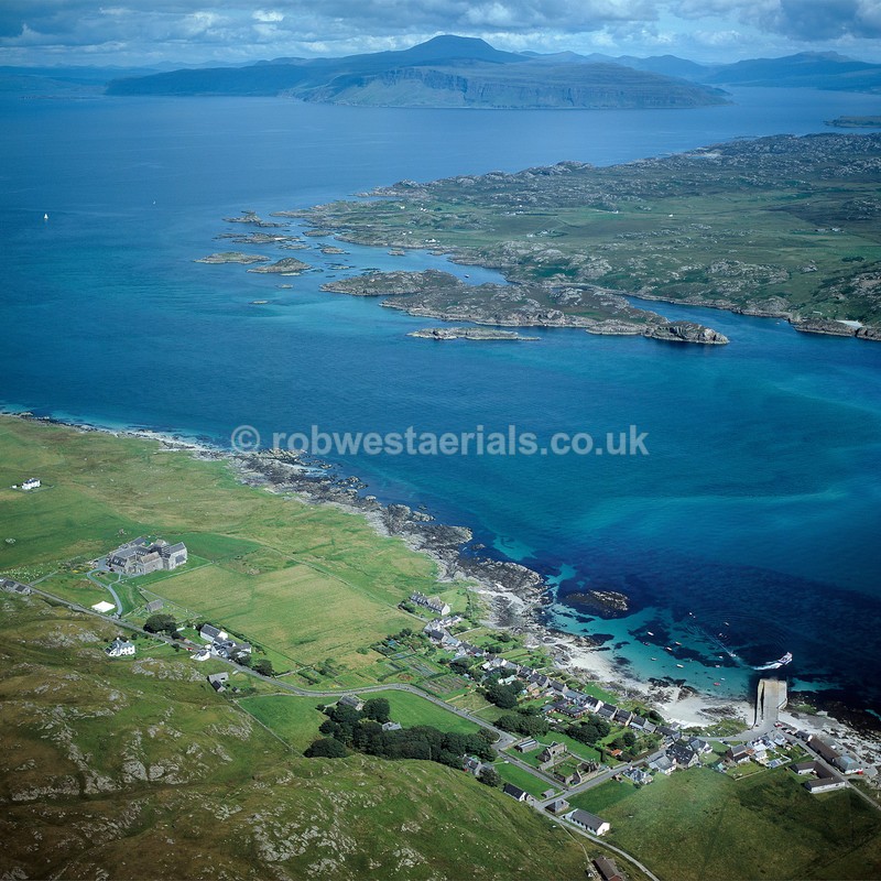 aerial pictures of Scotland west coast Islands of Iona