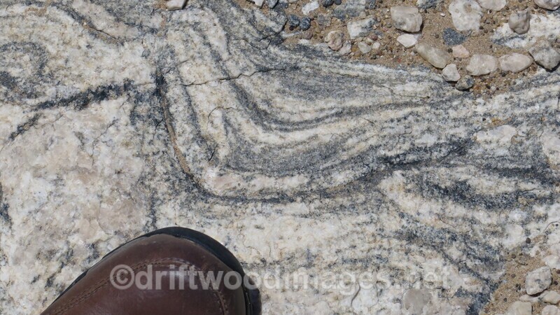 Namibia Ludertitz Kolmanskop gneiss 2 - Namibia, Southern Africa