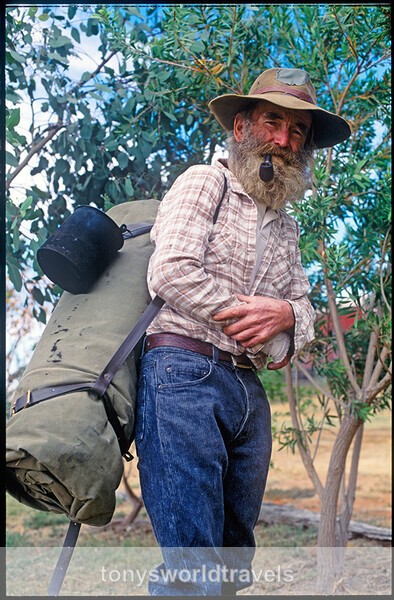 The Happy Swagman, Winton,  Australia - Smiling faces of the World