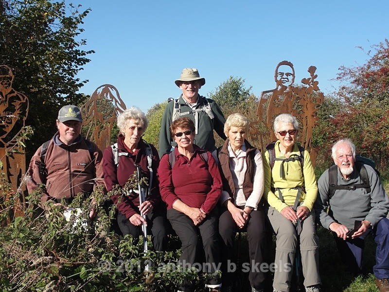 049 A delightful sculpture to honor the benefactors of our walk. - Third Saturday Walks Collection Two.