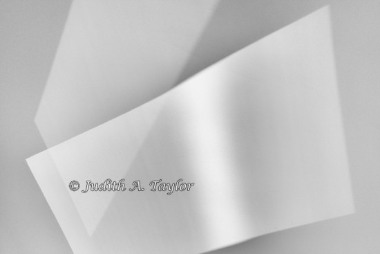 Light patterns reflected on a ceiling