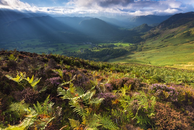 Castle crag from Black crag - Lake District & Cumbria