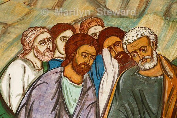 Cernica Monastery cloisters mural #1 - Eastern Europe