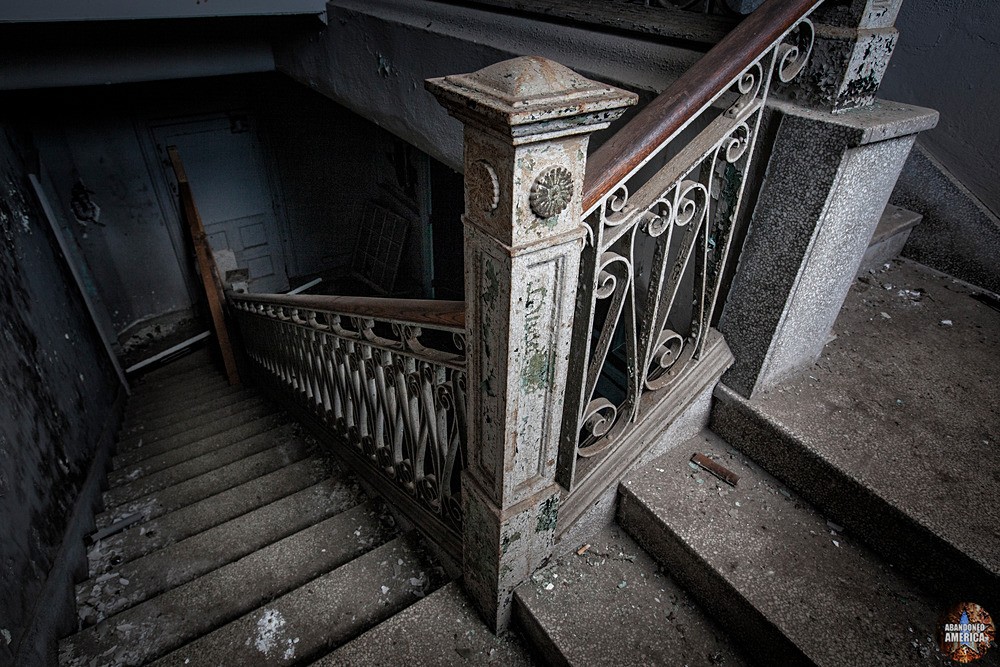 Simon Silk Mill, Easton PA: Stairway Descent | Abandoned America
