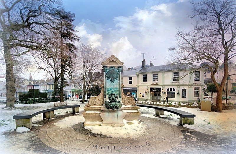Rare snowy day at Wellwood Torquay - Torquay See separate galleries for Cockington, Meadfoot and Anstey's Cove