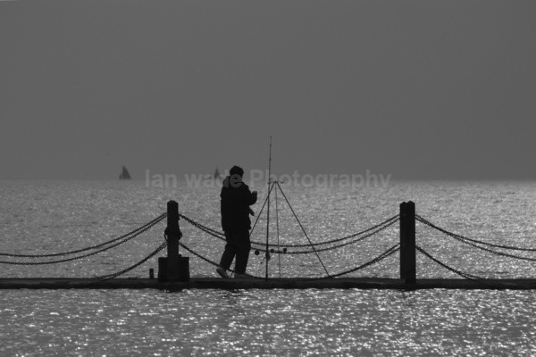Lonely Fisherman, Somerset _S043 - Somerset landscape Photography