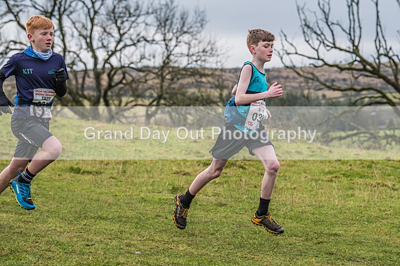 Cunswick U13-14 - Kendal Winter League Cunswick Scar Junior Under 13 Fell Race Sunday 26th January 2025