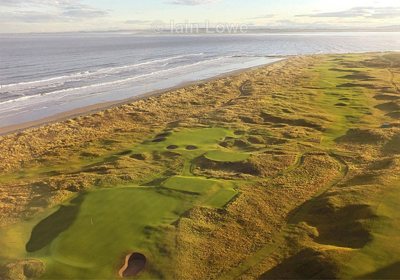 Royal Dornoch 12th 13th  14th - Scottish Links Aerial Images