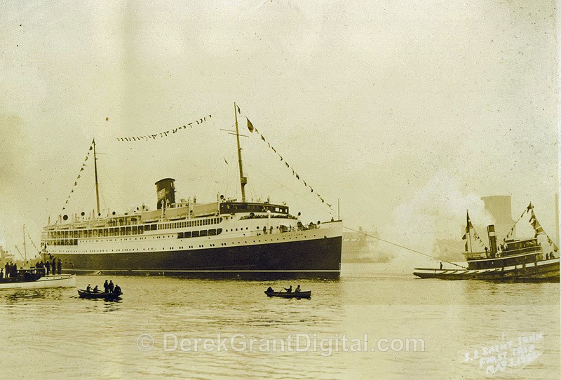 SS Saint John Departs Saint John Harbour May 3rd 1932 - Historic New Brunswick