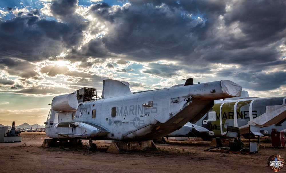 Helicopter at AMARG Aerospace Reclamation and Maintenance Group, Tucson AZ - Matthew Christopher Murray's Abandoned America