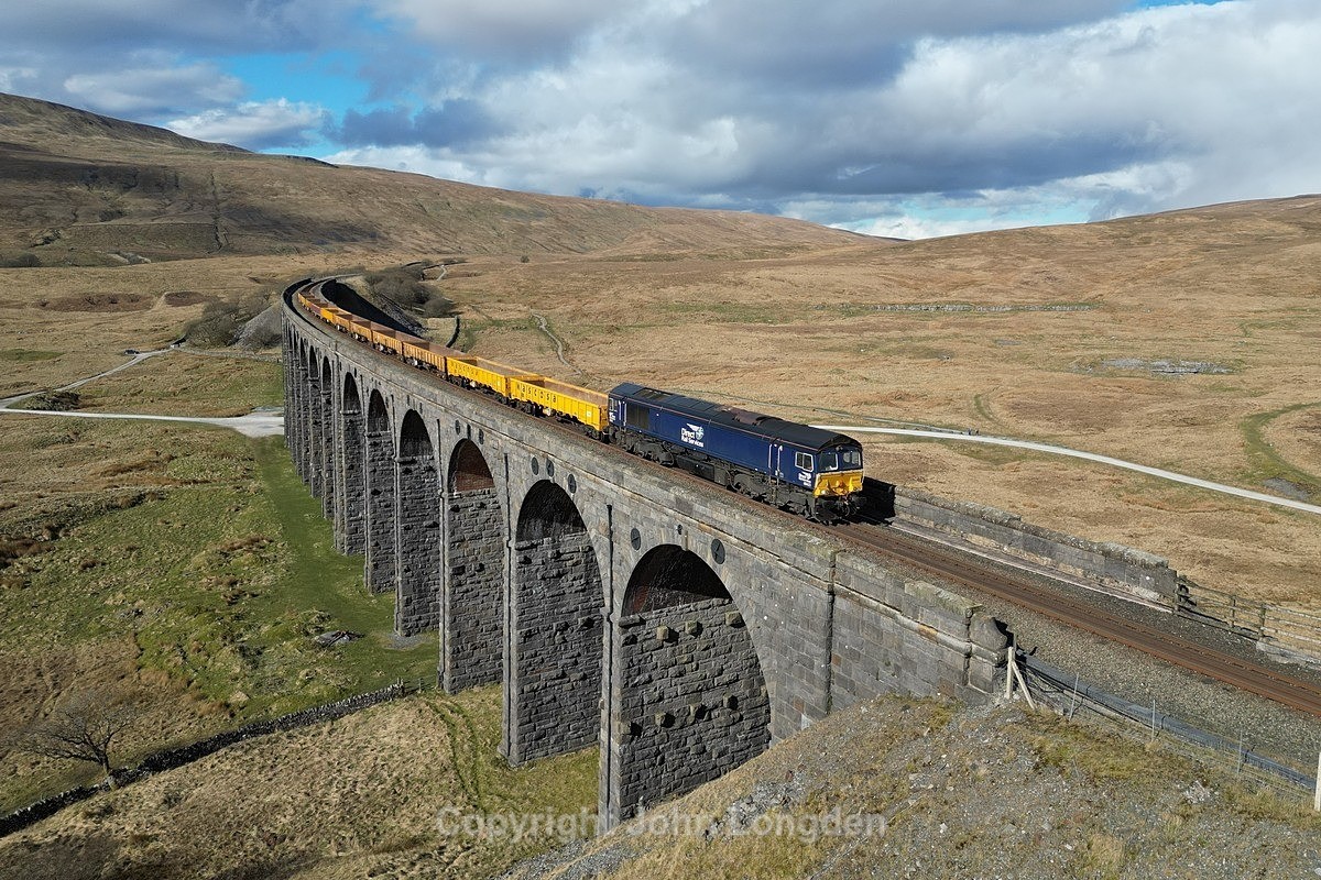 JL - 14.3.25 66432 6K05 Carlisle - Crewe, Ribblehead Viaduct - Latest shots