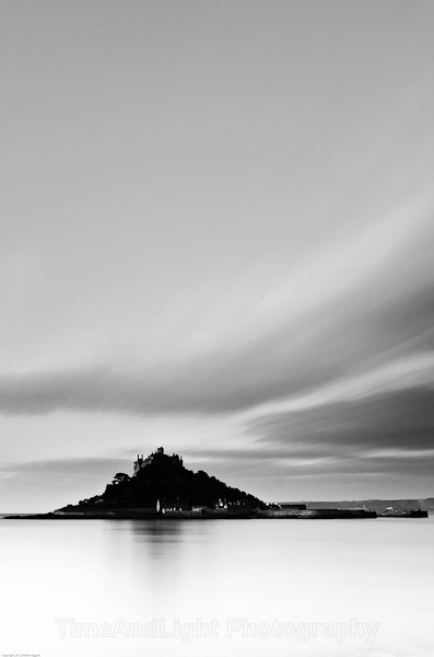 St Michaels Mount - Black & White