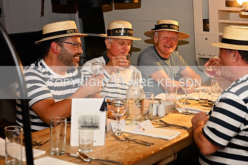 HMS PICKLE-57 - PICKLE NIGHT HMS WARRIOR 1860