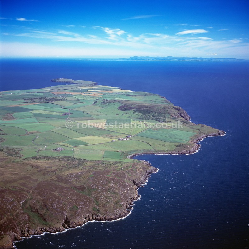 aerial pictures of Scotland west coast coastline at the Mull of Galloway